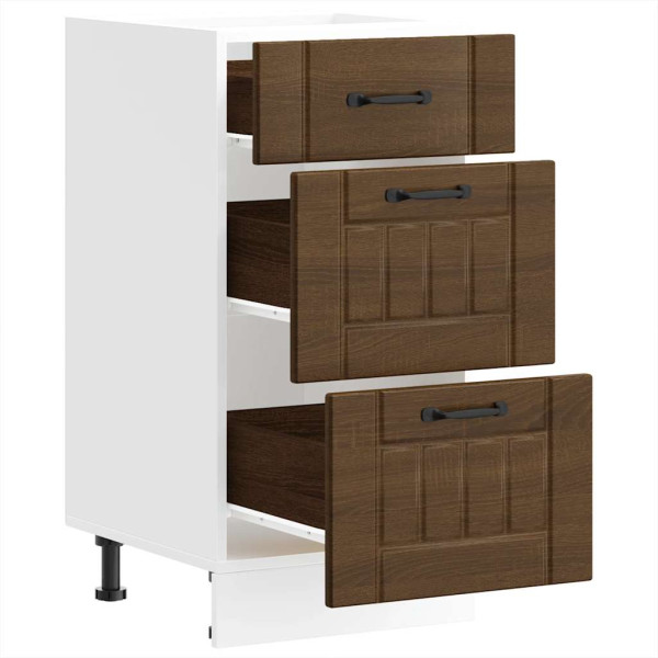 Mueble bajo de cocina Lucca roble marrón M 5