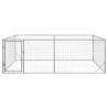 Canil exterior para cães com porta 3x2x1 m aço galvanizado 3