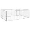 Canil exterior para cães com porta 3x2x1 m aço galvanizado 5