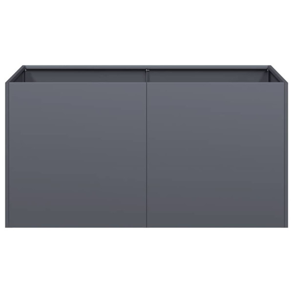 Jardinera de acero laminado en frío antracita 80x40x40 cm M 4