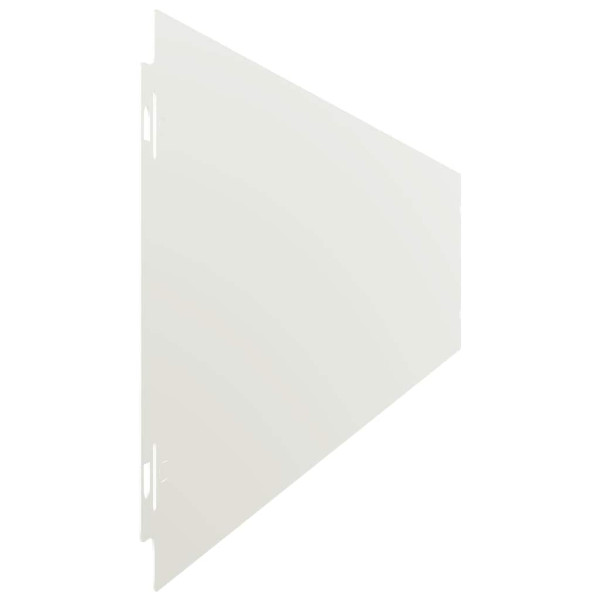 Orlas de relva 10 pcs branco 15x103 cm aço laminado a frio M 5