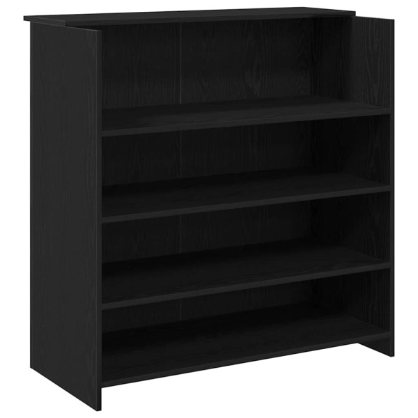 Mostrador de recepción roble negro 100x50x103.5 cm M 2