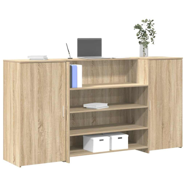 Mostrador de recepción roble sonoma 200x50x103.5 cm D