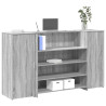 Mostrador de recepción sonoma gris 180x50x103.5 cm 1