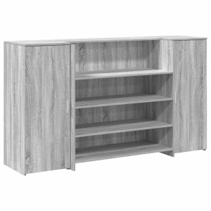 Mostrador de recepción sonoma gris 180x50x103.5 cm H