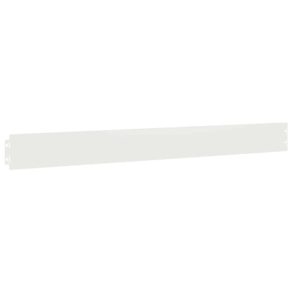Bordes para césped 50 uds acero laminado frío blanco 10x103 cm M 4