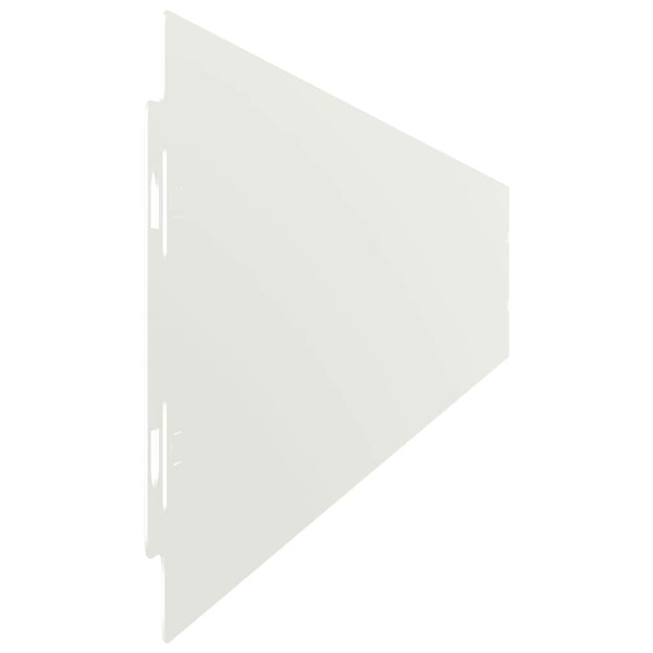 Bordes para césped 50 uds acero laminado frío blanco 10x103 cm M 5