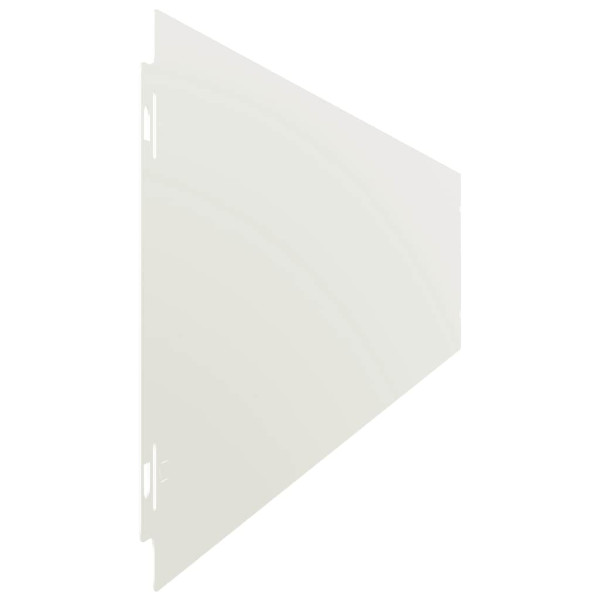 Bordes para césped 50 uds acero laminado frío blanco 15x103 cm M 5