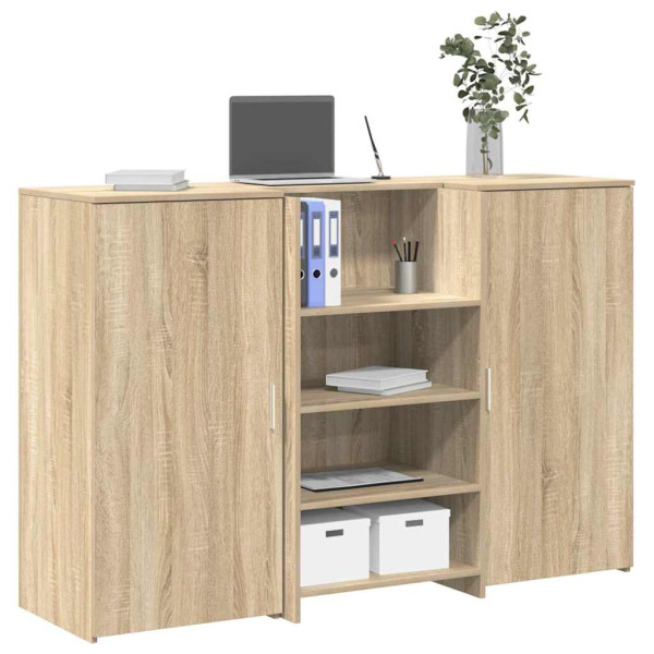 Mostrador de recepción roble sonoma 155x50x103.5 cm D