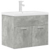 Mueble de baño con lavabo incorporado y grifo gris hormigón 2