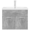Mueble de baño con lavabo incorporado y grifo gris hormigón 4