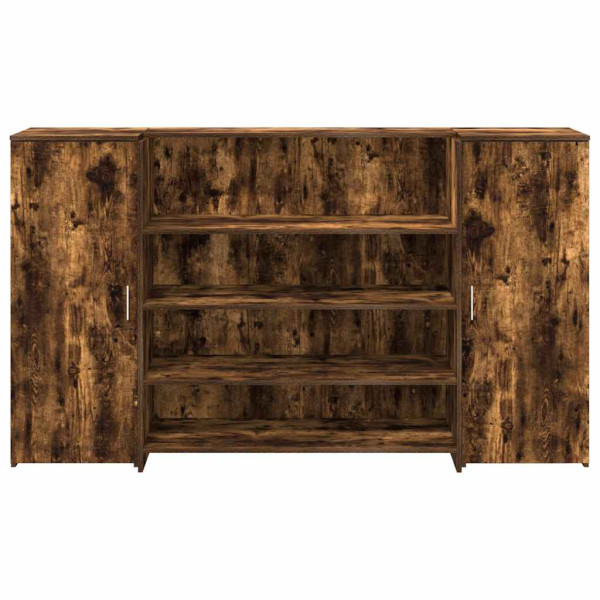 Balcão recepção 180x50x103.5 cm madeira carvalho fumado M 5