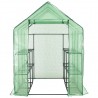 Invernadero accesible con 12 estantes acero 143x214x196 cm 5