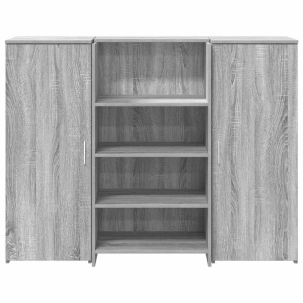 Mostrador de recepción sonoma gris 135x50x103.5 cm M 5