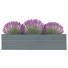 Jardinera elevada acero galvanizado gris 320x40x77 cm 1