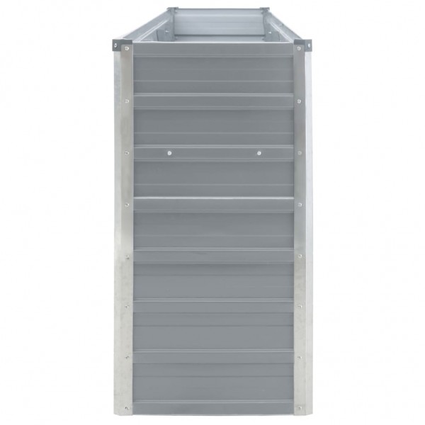 Jardinera elevada acero galvanizado gris 320x40x77 cm M 4