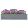 Arriate de jardín de acero galvanizado gris 320x40x45 cm 1