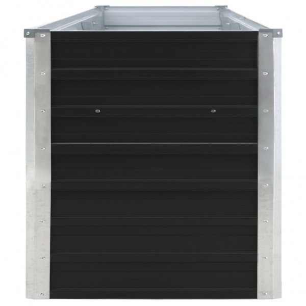 Canteiro elevado jardim aço galvanizado 320x40x45 cm antracite M 4