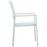 Cadeiras jardim 4 pcs plástico branco aspeto vime 4