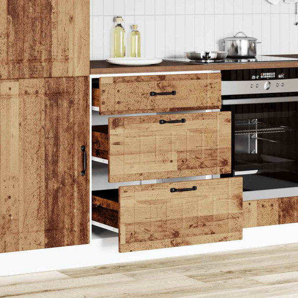 Mueble bajo de cocina Lucca madera vieja M 3