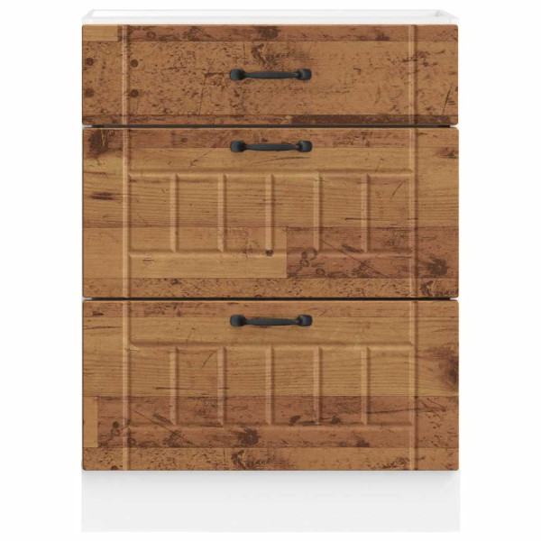 Mueble bajo de cocina Lucca madera vieja M 4