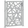 Portão de jardim 105x130 cm design de luz em aço resistente 3