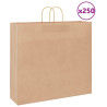 Bolsas de papel kraft con asas 250 uds marrón 54x15x49 cm 1