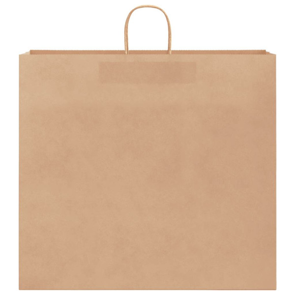 Bolsas de papel kraft con asas 250 uds marrón 54x15x49 cm M 5