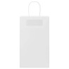 Bolsas de papel kraft con asas 50 uds blanca 21x11x36 cm 5