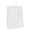 Bolsas de papel kraft con asas 250 uds blanca 32x17x44 cm 4