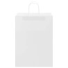 Bolsas de papel kraft con asas 250 uds blanca 32x17x44 cm 5