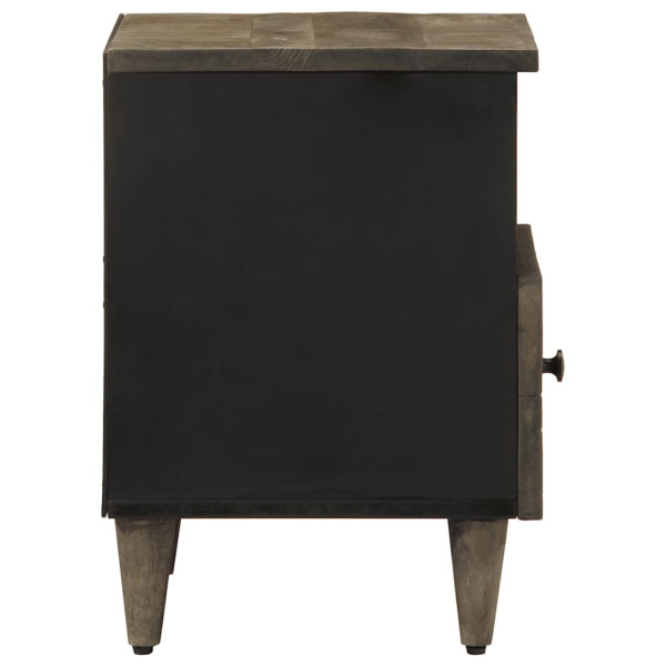 Mesa de cabeceira cinzento claro 40x33x46 cm M 4