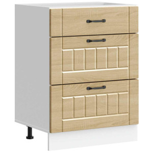 Mueble bajo de cocina Lucca roble sonoma H