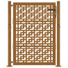 Puerta de jardín diseño en cruz de acero desgastado 105x130 cm 4