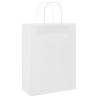 Bolsas de papel kraft con asas 50 uds blanca 26x12x35 cm 3