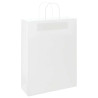 Sacos de papel 50 unid com alças branco 32x12x42 cm 3