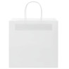 Bolsas de papel kraft con asas 250 uds blanca 26x17x25 cm 5