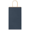Bolsas de papel kraft con asas 250 uds azul 21x11x36 cm 3