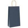 Bolsas de papel kraft con asas 250 uds azul 21x11x36 cm 4