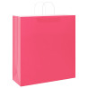 Bolsas de papel kraft con asas 50 uds rosa 45x17x48 cm 4