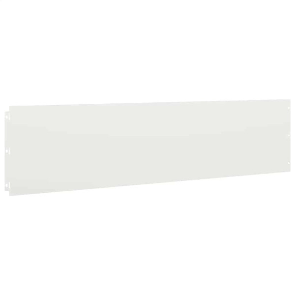 Bordes para césped 10 uds acero laminado frío blanco 25x103 cm M 4