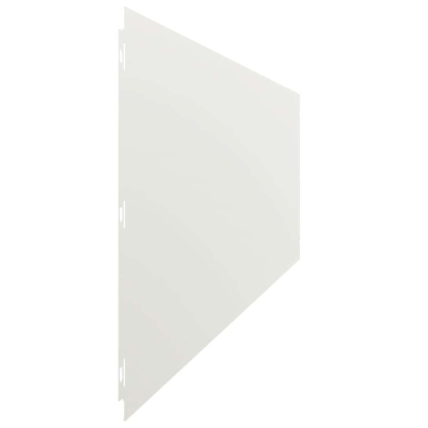 Bordes para césped 10 uds acero laminado frío blanco 25x103 cm M 5
