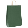 Bolsas de papel kraft con asas 250 uds verde 32x17x44 cm 3