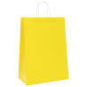Bolsas de papel kraft con asas 50 uds amarillas 32x17x44 cm 4
