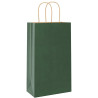 Bolsas de papel kraft con asas 250 uds verde 21x11x36 cm 4