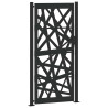 Puerta de jardín de acero negra diseño luminoso 105x205 cm 2