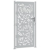 Puerta de jardín diseño llama acero desgastado 105x205 cm 3