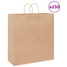 Bolsas de papel kraft con asas 250 uds marrón 45x17x48 cm 1