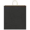 Bolsas de papel kraft con asas 50 uds negra 45x17x48 cm 5