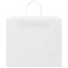 Bolsas de papel kraft con asas 250 uds blanca 32x22x28 cm 5